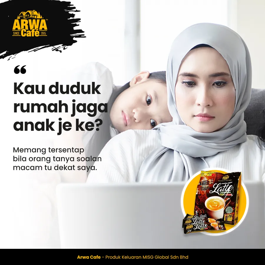 Poster iklan Arwa Cafe - Kesihatan