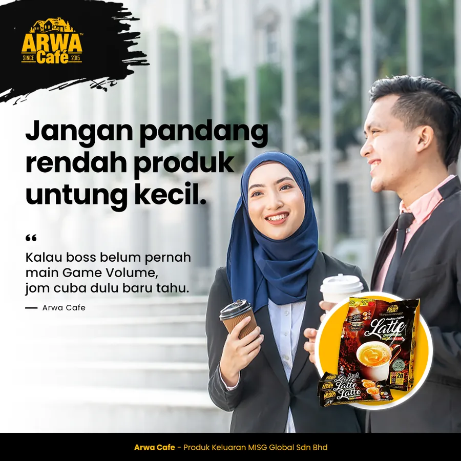 Poster iklan Arwa Cafe - Kesihatan
