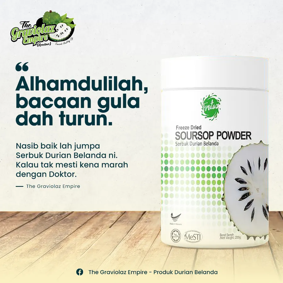 Poster iklan Durian Belanda - Kesihatan