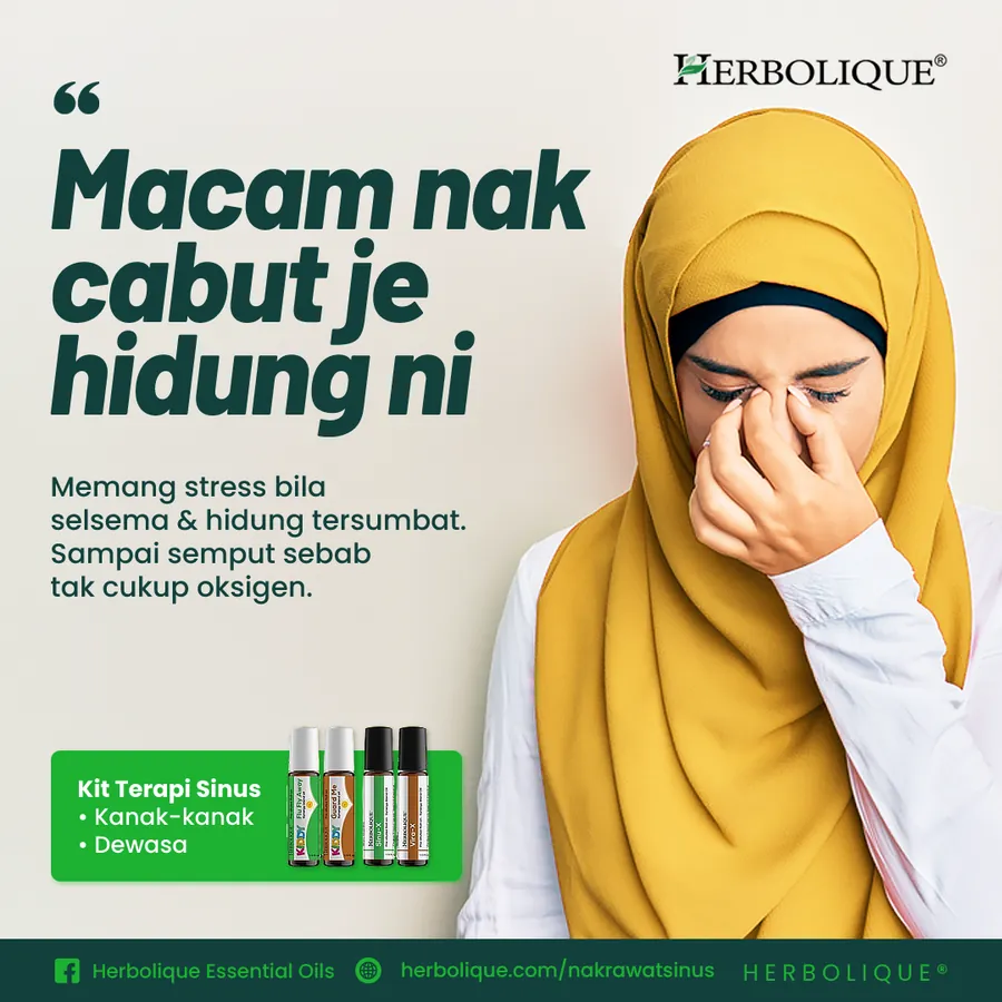 Poster iklan Herbolique Sinus Theraphy - Kesihatan