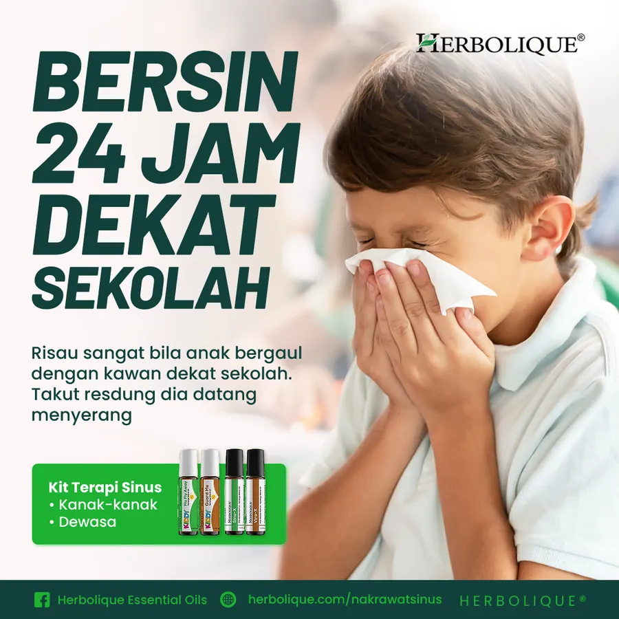 Poster iklan Herbolique Sinus Theraphy - Kesihatan