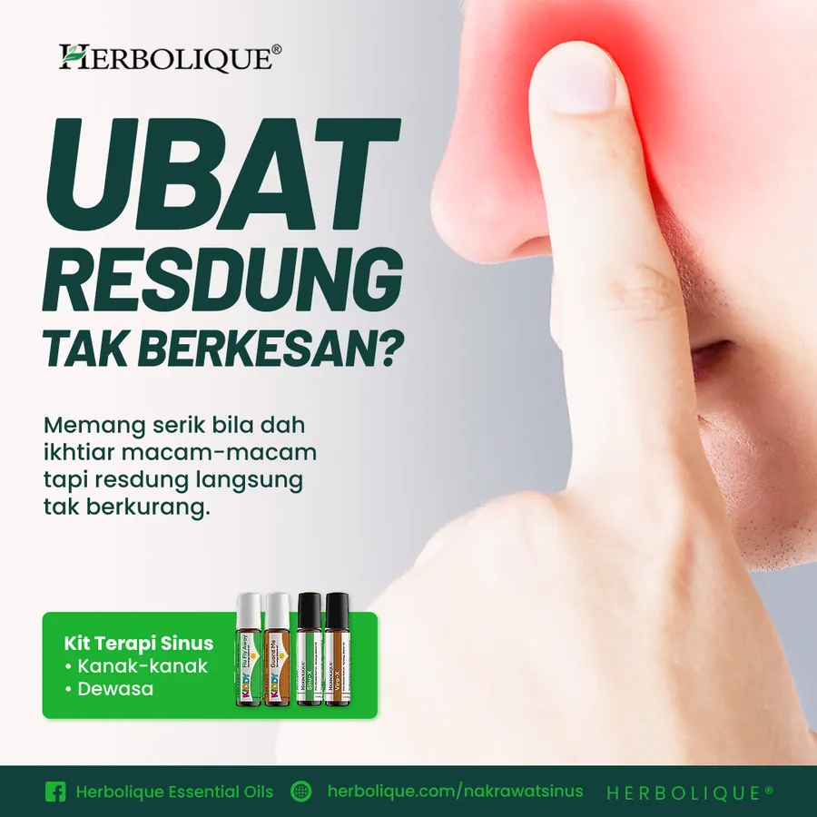 Poster iklan Herbolique Sinus Theraphy - Kesihatan