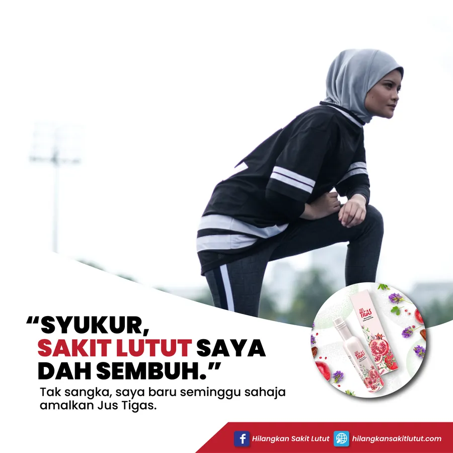 Poster iklan Jus Tigas - Kesihatan