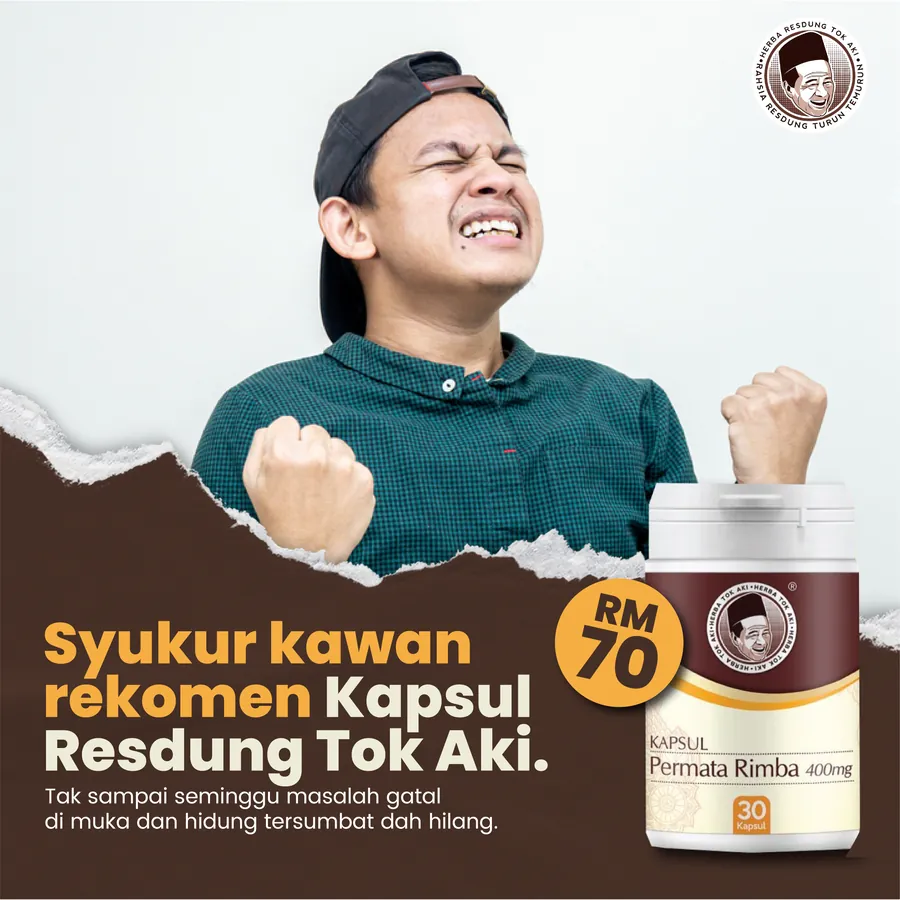 Poster iklan Kapsul Tok Aki - Kesihatan