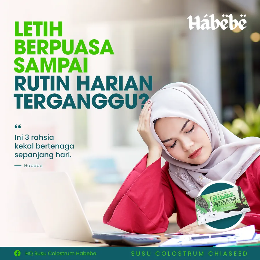 Poster iklan Susu Habebe - Kesihatan