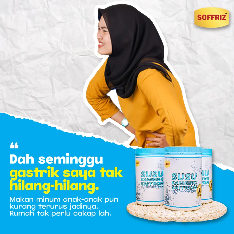 Poster iklan Susu Saffron - Kesihatan