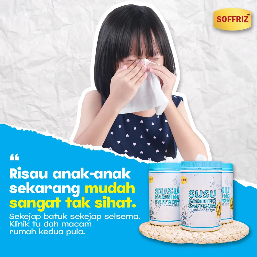 Poster iklan Susu Saffron - Kesihatan