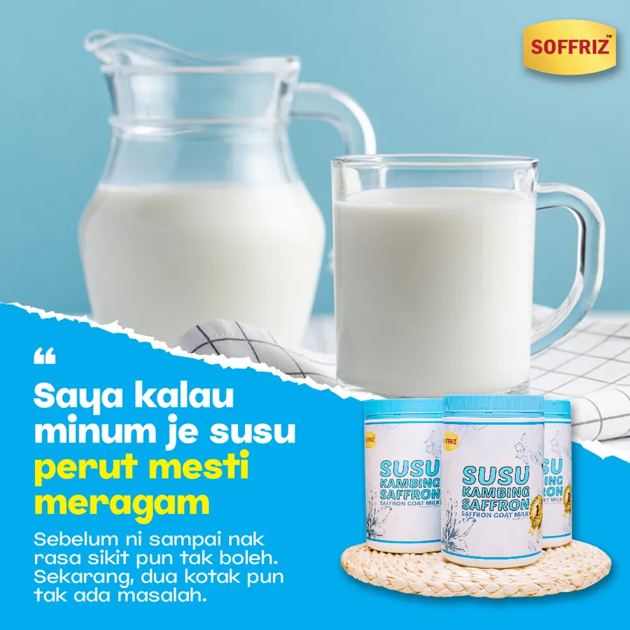 Poster iklan Susu Saffron - Kesihatan