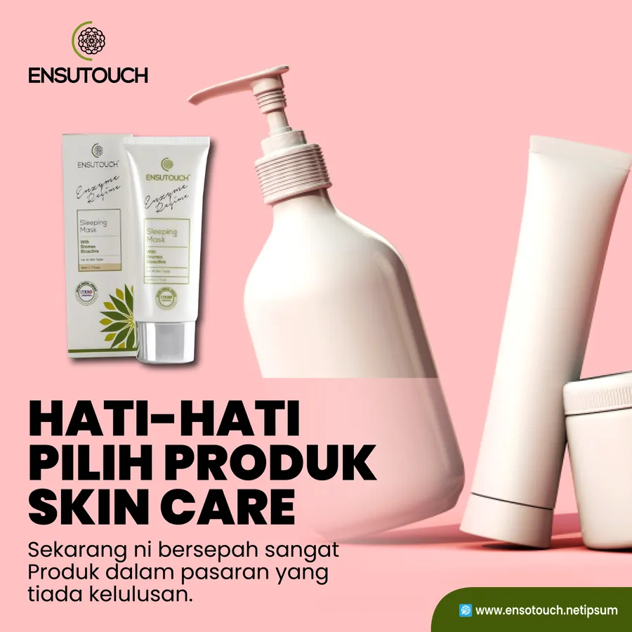 Poster iklan Ensutouch - Skin Care
