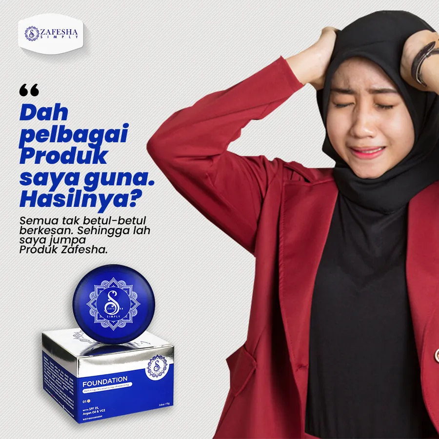 Poster iklan Zafesha - Skin Care