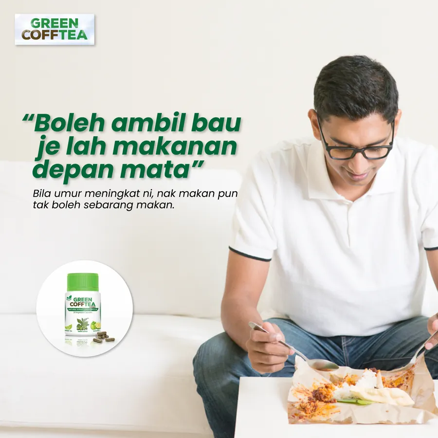 Poster iklan Green Cofftea - Produk Kurus
