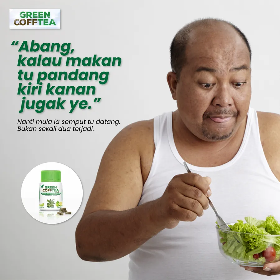 Poster iklan Green Cofftea - Produk Kurus