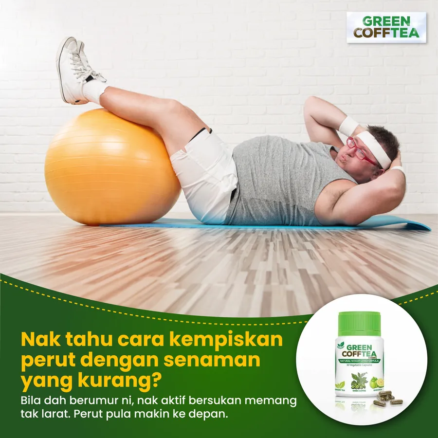 Poster iklan Green Cofftea - Produk Kurus