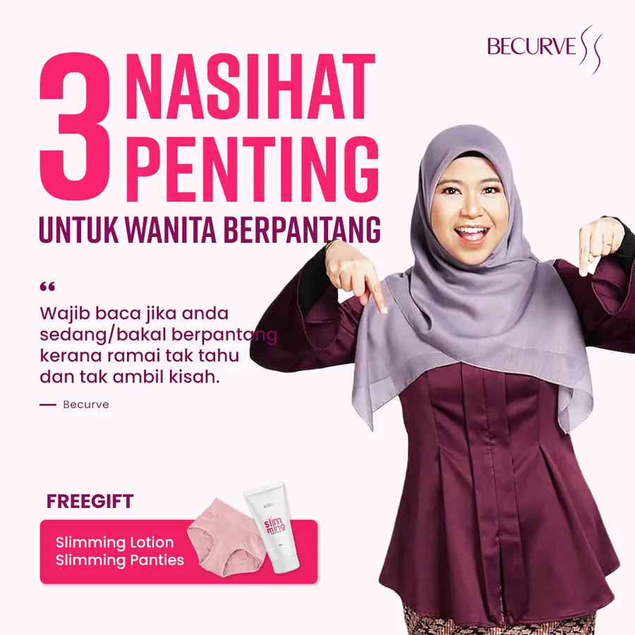 Poster iklan Korset Becurve - Produk Kurus