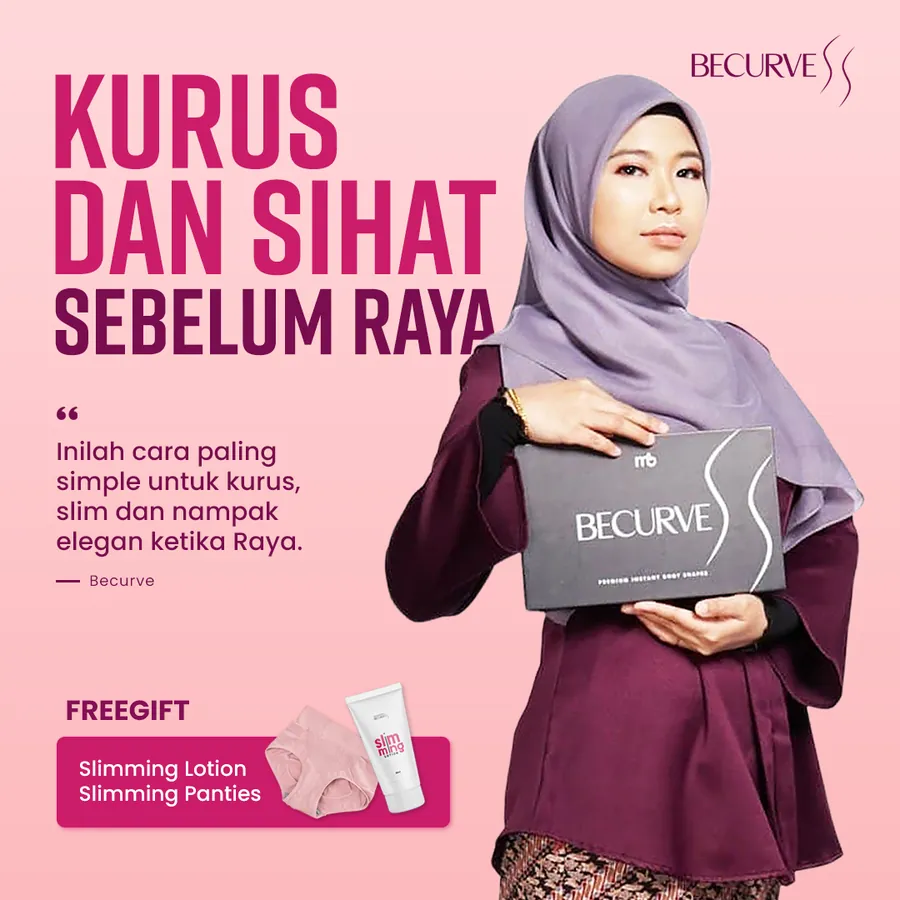 Poster iklan Korset Becurve - Produk Kurus