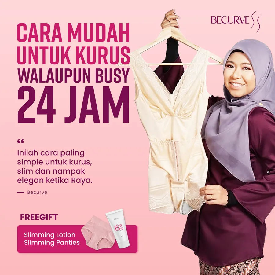 Poster iklan Korset Becurve - Produk Kurus