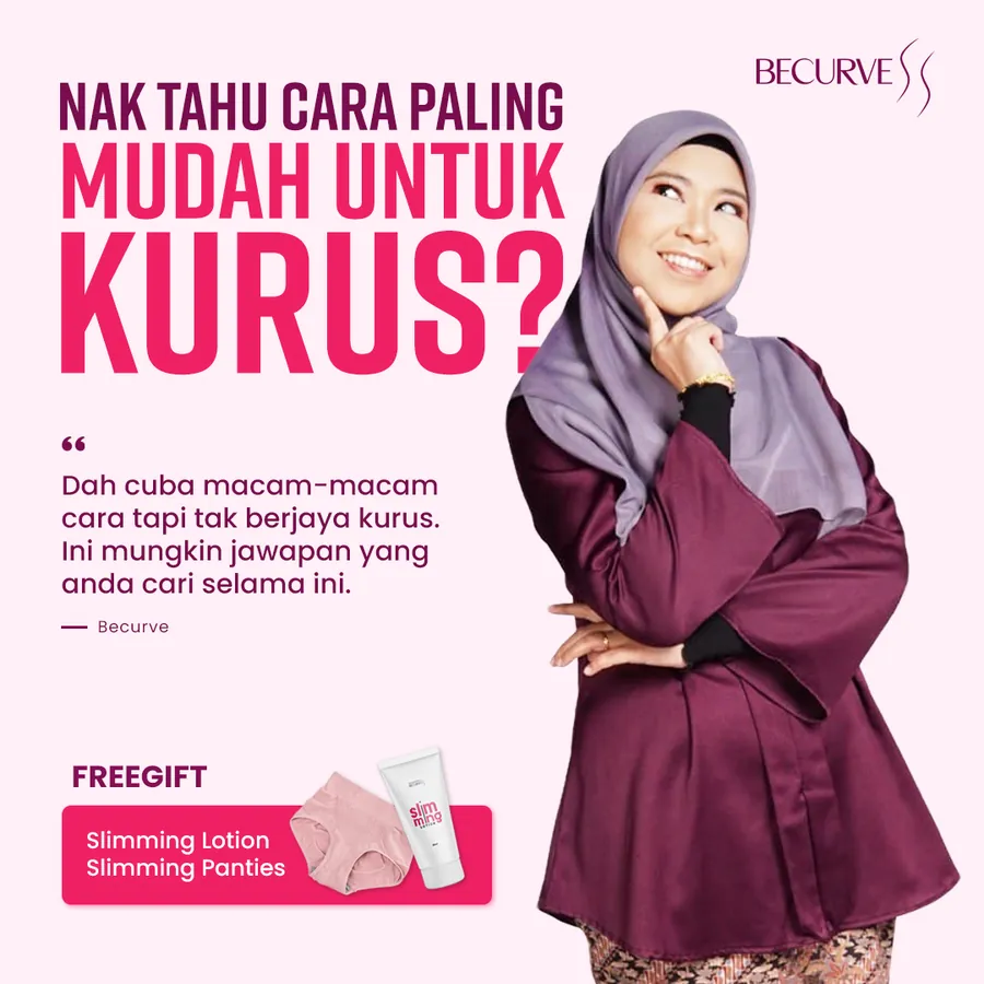 Poster iklan Korset Becurve - Produk Kurus
