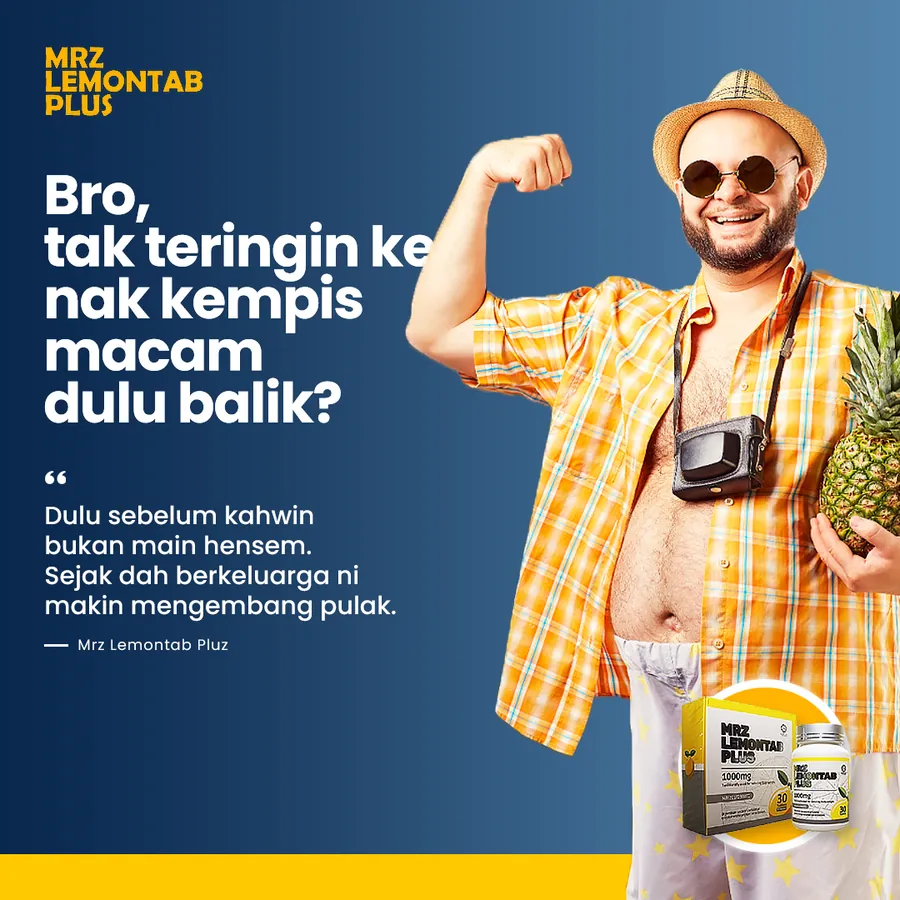 Poster iklan Lemontab - Produk Kurus