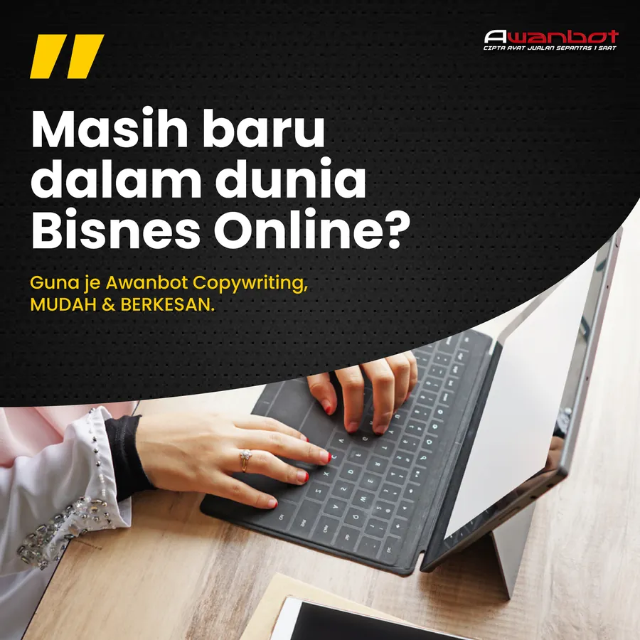 Poster iklan Awanbot - Produk Digital