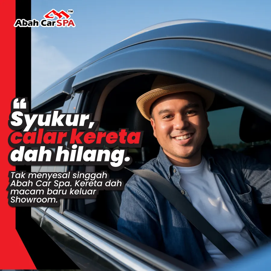 Poster iklan Abah Car Spa - Service Centre