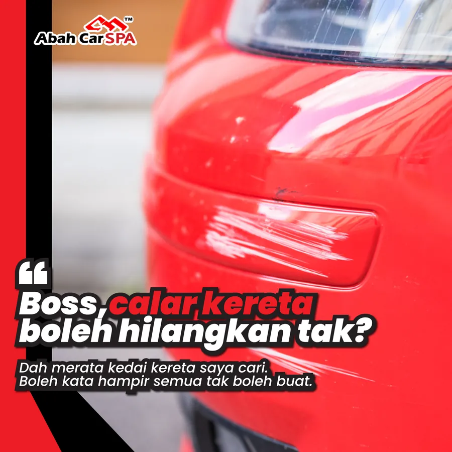 Poster iklan Abah Car Spa - Service Centre