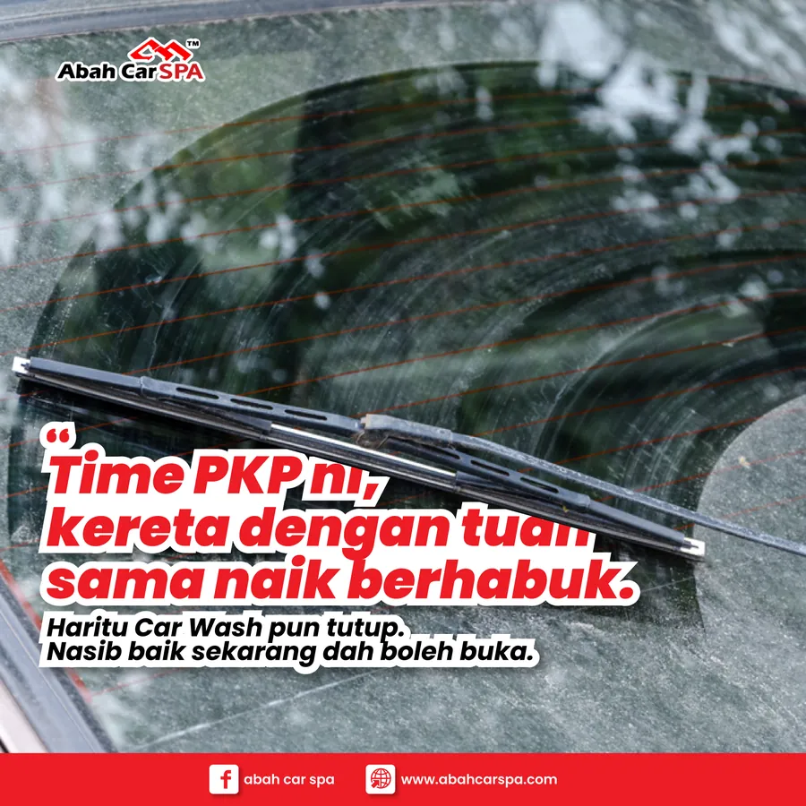 Poster iklan Abah Car Spa - Service Centre