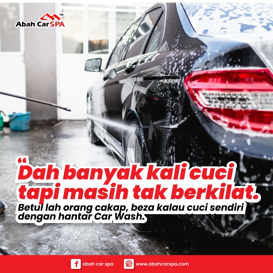 Poster iklan Abah Car Spa - Service Centre