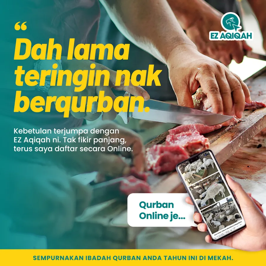 Poster iklan EZ Aqiqah - Service Centre