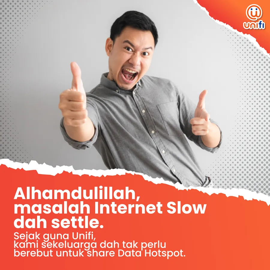 Poster iklan UNIFI - Service Centre