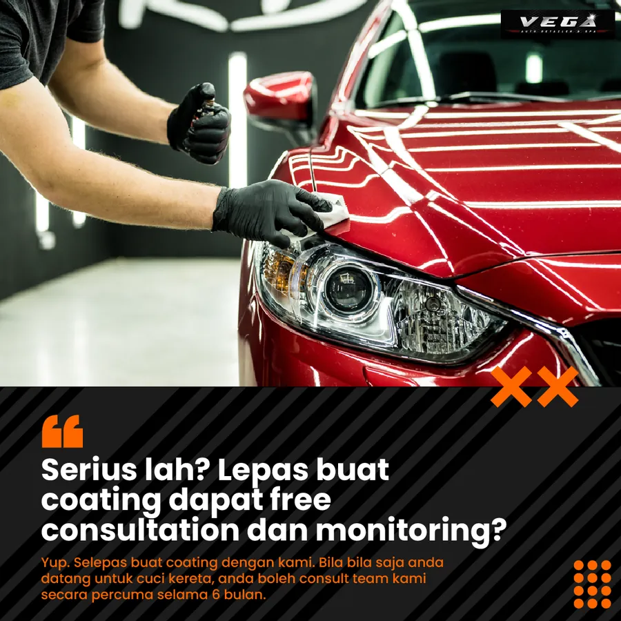 Poster iklan VEGA Car Spa - Service Centre