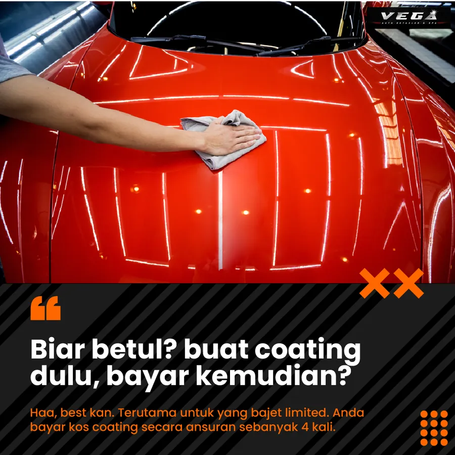 Poster iklan VEGA Car Spa - Service Centre