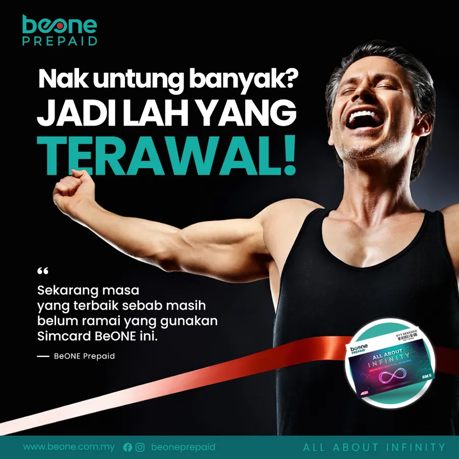 Poster iklan BeONE - Telco
