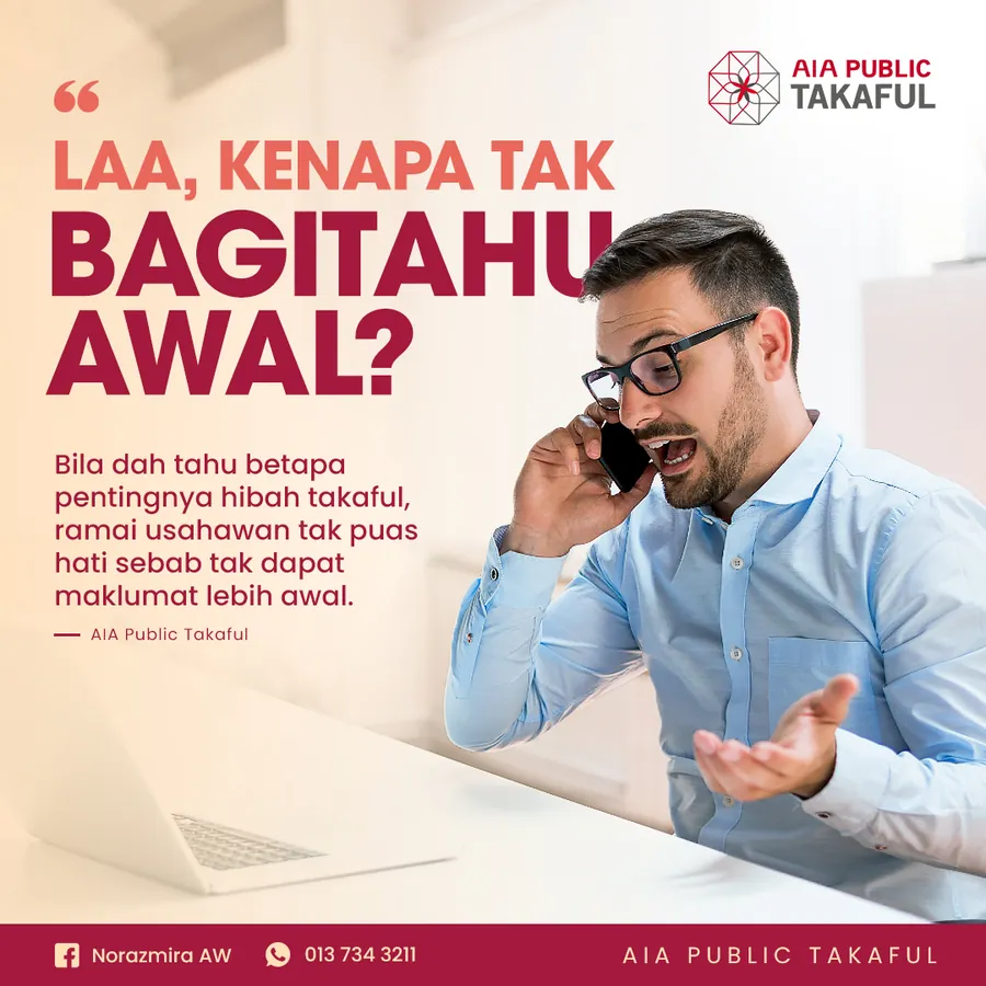 Poster iklan AIA TAKAFUL - Insurance Takaful