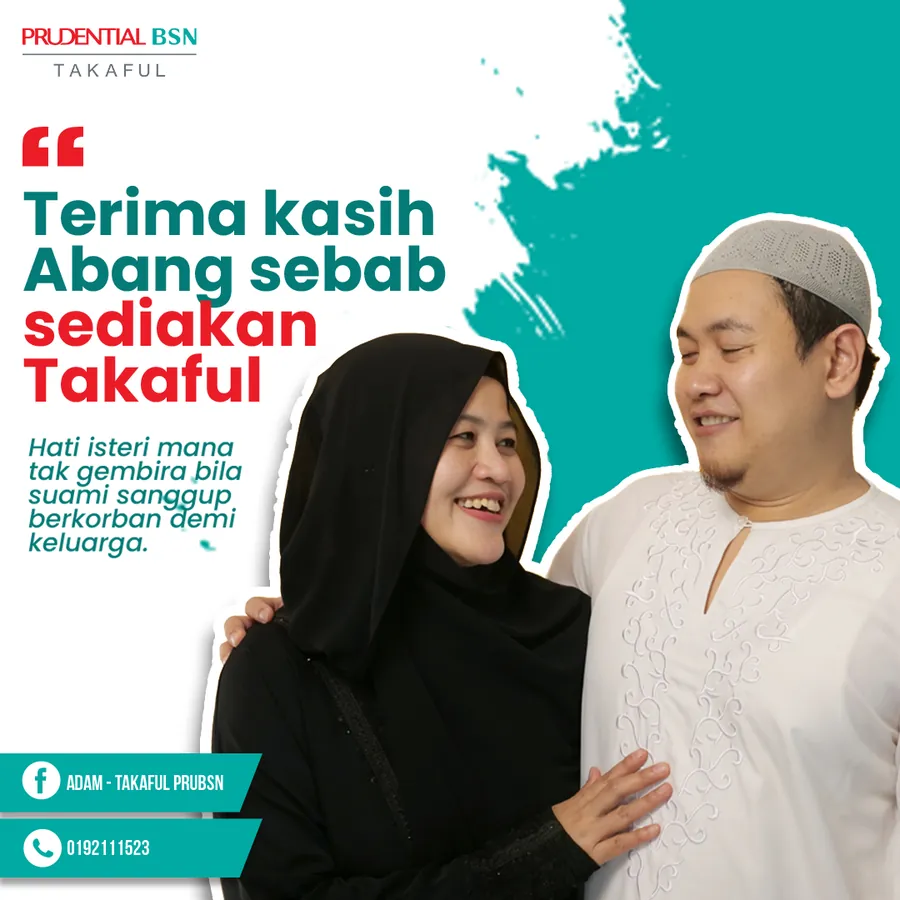 Poster iklan Prudential BSN - Insurance Takaful