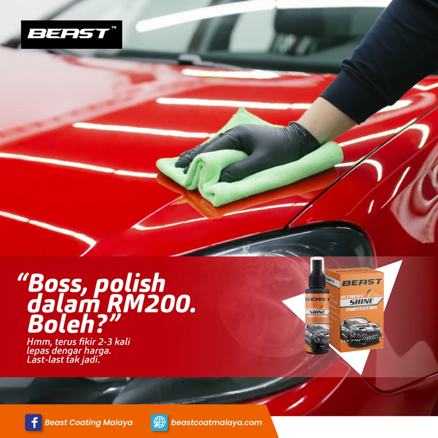 Poster iklan BEAST COATING - Automotive