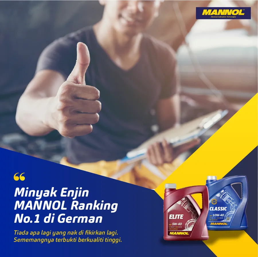 Poster iklan MANNOL ENGINE OIL - Automotive