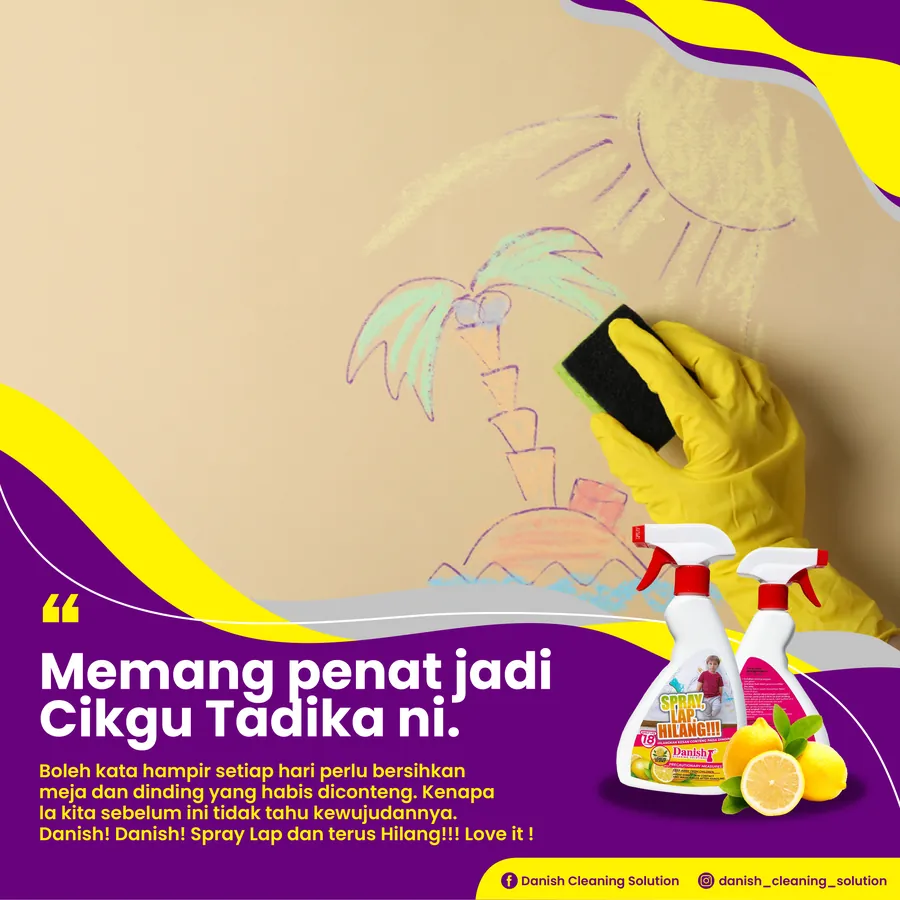 Poster iklan DANISH CLEANING SOLUTION - Household