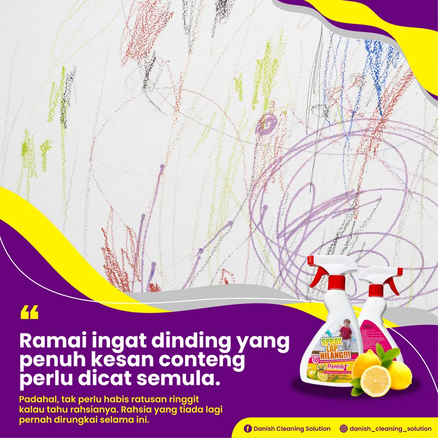Poster iklan DANISH CLEANING SOLUTION - Household