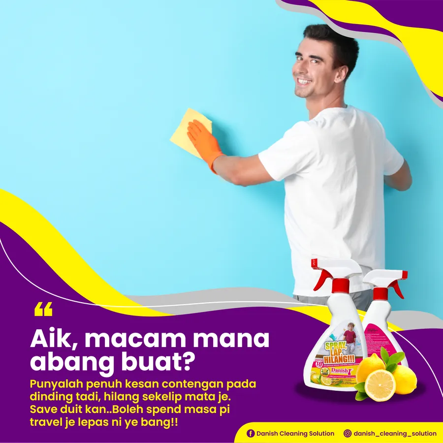Poster iklan DANISH CLEANING SOLUTION - Household