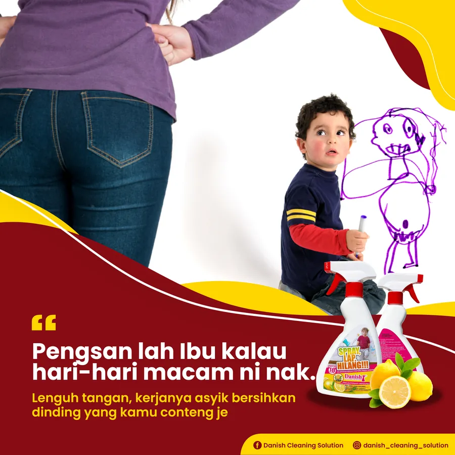 Poster iklan DANISH CLEANING SOLUTION - Household