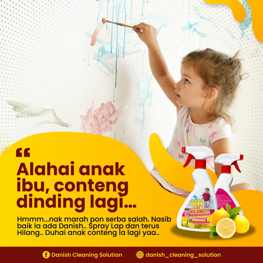 Poster iklan DANISH CLEANING SOLUTION - Household