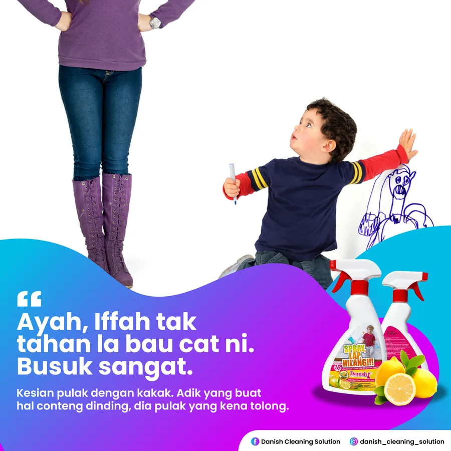 Poster iklan DANISH CLEANING SOLUTION - Household