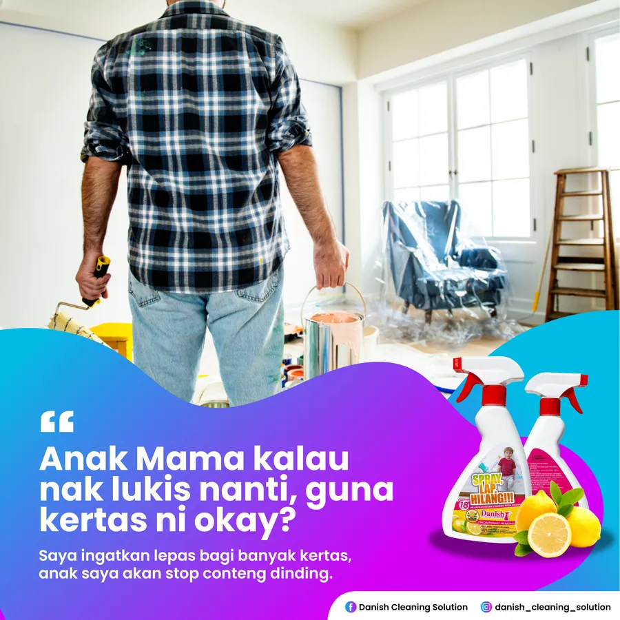 Poster iklan DANISH CLEANING SOLUTION - Household