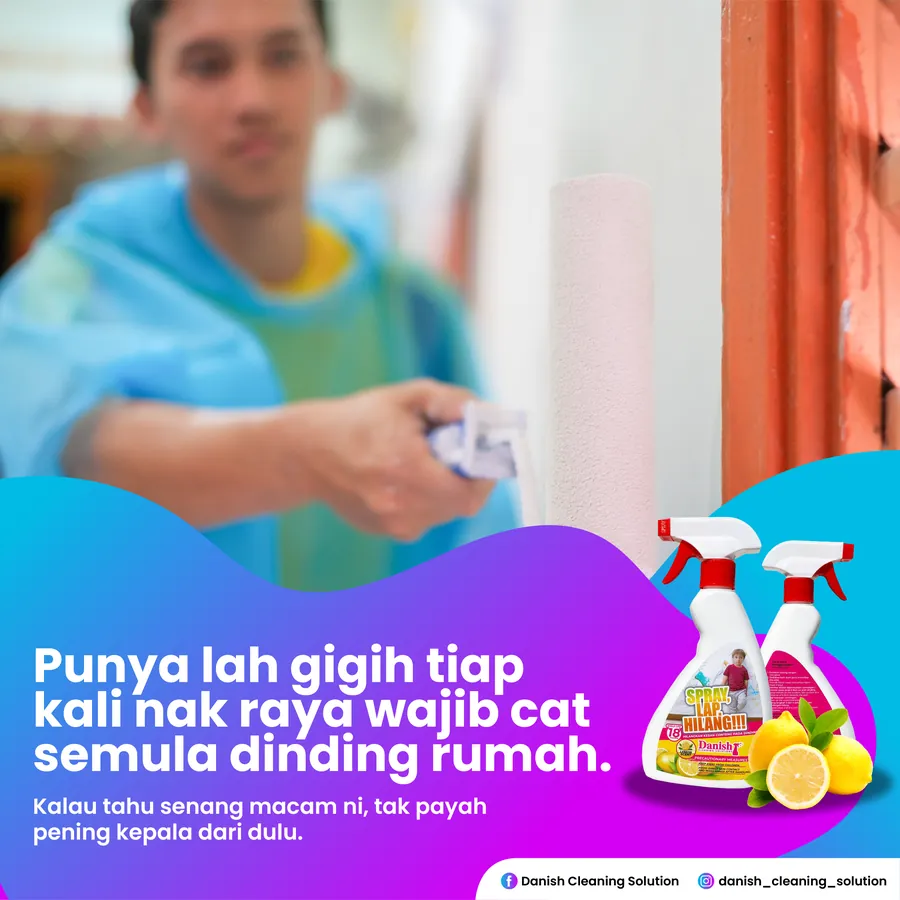 Poster iklan DANISH CLEANING SOLUTION - Household