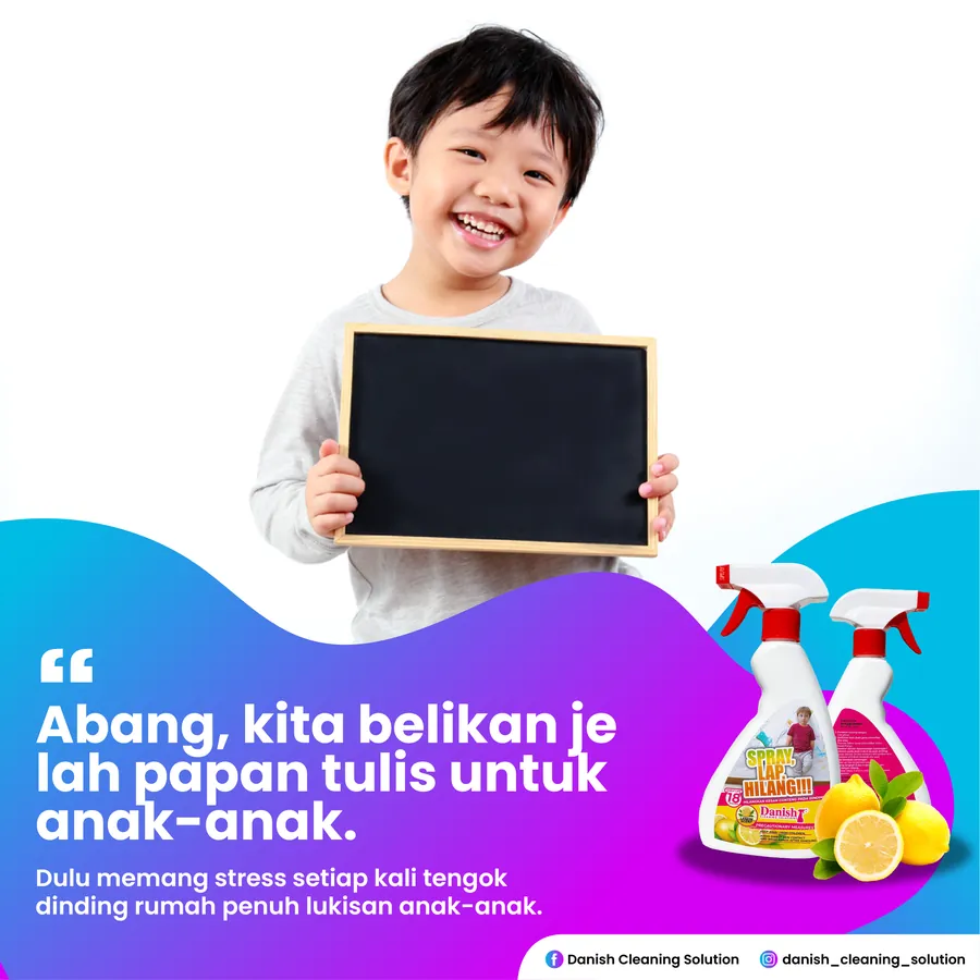 Poster iklan DANISH CLEANING SOLUTION - Household