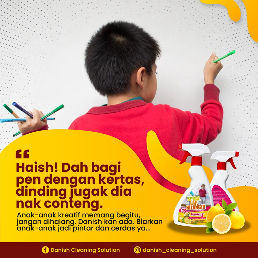 Poster iklan DANISH CLEANING SOLUTION - Household