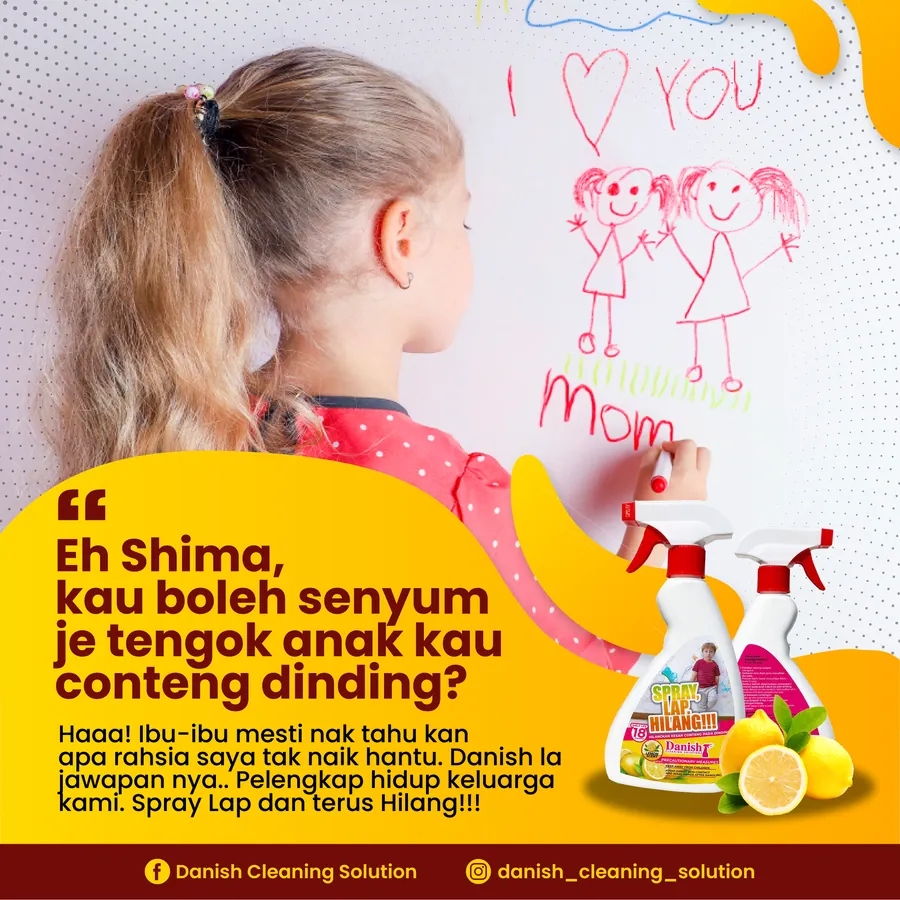 Poster iklan DANISH CLEANING SOLUTION - Household