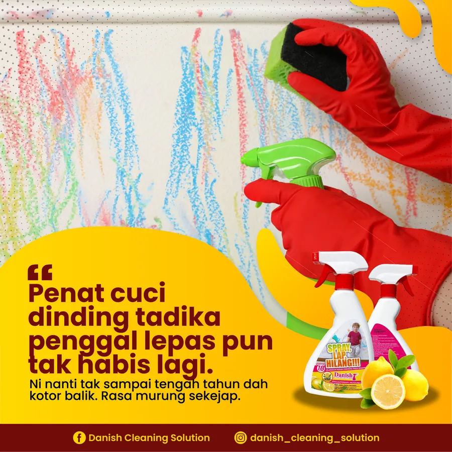 Poster iklan DANISH CLEANING SOLUTION - Household