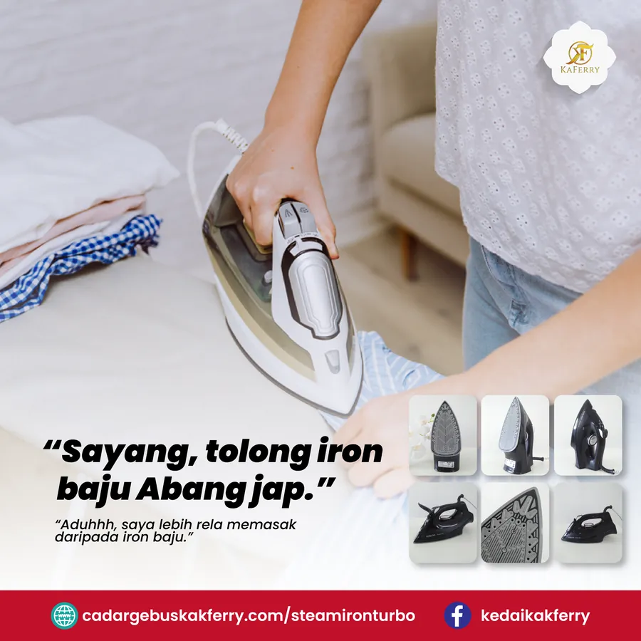 Poster iklan Steam Iron Turbo - Household