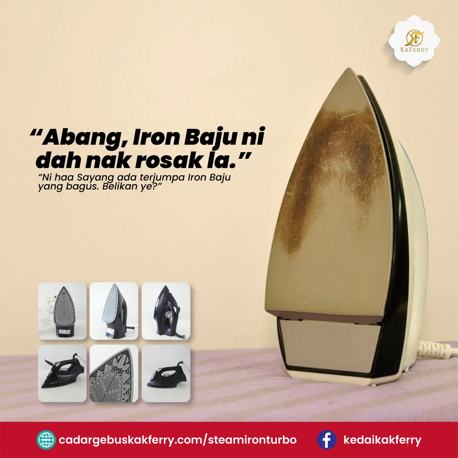 Poster iklan Steam Iron Turbo - Household